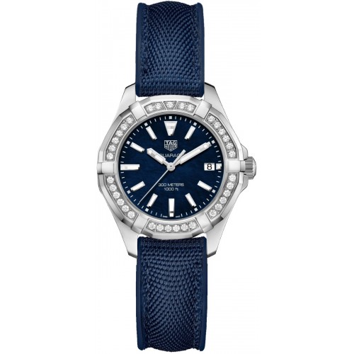 Tag Heuer Aquaracer Blue Pearl & Diamond Women's Watch WAY131N-FT6091 Tag Heuer Aquaracer Blue Pearl & Diamond Women's Watch WAY131N-FT6091